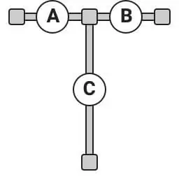 T-vormige schutting